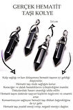 Sertifikalı Çivi Model Hematit Taşı Kolye - 1.kalite