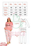 Nisanca Büyük Beden Peluş Polar Pijama Takımı- Saç Bandı Hediyeli 