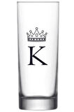Tek K Harfli Baskılı Votka Bardağı Vodka