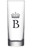 Tek Baskılı  Bardağı B harfli Vodka Bardağı