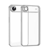 DEFNE STORE iPhone 17 Air Uyumlu Lensli Silikon - Gümüş DFNBEZ
