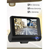 Ozmik 1080p Araç Içi 3 Kameralı Gece Görüşlü, G-sensör, Geri Görüş Kameralı Araç Kamerası