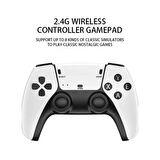 Ozmik M8S Kablosuz 64GB Çift Kol Retro Oyunlar 3D 4K Ultra Hd Game Stick 20000 Oyun Konsolu Atari