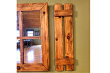Dfn Wood Ahşap Rustik Dikdörtgen Pencere Ayna 50 x 65  Cm