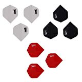 3 Set (9 Adet) Dartsan Dart Flight-Flayt. 100 Micron PET