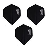 5 Set (15 Adet) DARTSAN Dart Flight-Flayt. 100 Micron PET Siyah