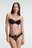 Arias Closet Günlük Straplez Push-up Destekli Balenli Şeffaf Sırt Aksesuarlı Askıları Çıkabilir Boncuk Detaylı Sütyen