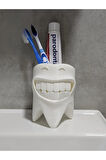 Just3dprintings Diş Şeklinde Diş Fırçalık