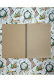 A4 Kalın Kraft Kapak Kraft İç 30 yaprak 60 Sayfa Defter, Scrapbook, Bullet Journal Eskiz Defteri