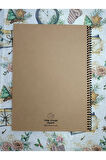 A4 Kalın Kraft Kapak Kraft İç 30 yaprak 60 Sayfa Defter, Scrapbook, Bullet Journal Eskiz Defteri