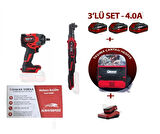 -ARM-1/2 Şarjlı Cırcır JB120 1/2 Somun Sökme Sıkma 850 Nm 809SE