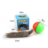 Hareketli Sesli Peluş Toplu Fare Pilli Kedi Oyuncağı 8 CM - DG-12-400