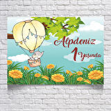 Balon Temalı Doğum Günü Afişi 70X100 cm