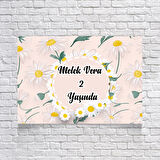 Papatya Temalı Doğum Günü Afişi 50X70 cm