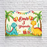 Dino Dinazor Temalı Doğum Günü Afişi 50X70 cm
