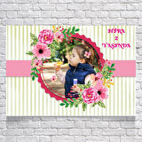 Çiçekli Doğum Günü Afişi 100X150 cm