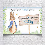 Tavşan Temalı Doğum Günü Afişi 70x100 Cm