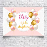 Balon Temalı Doğum Günü Afişi 70X100 cm