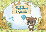Ayıcık Temalı Doğum Günü Afişi 35X50 cm