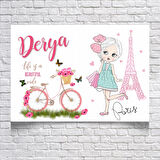 Paris Temalı Doğum Günü Afişi 50X70 cm