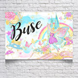 Peri Temalı Doğum Günü Afişi 100X150 cm