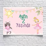 Balerin Temalı Doğum Günü Afişi 35 x 50 Cm