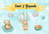 Ayıcık Temalı Doğum Günü Afişi 50X70 cm