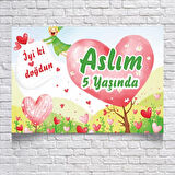 Kalp Temalı Doğum Günü Afişi 35x50 Cm