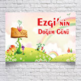Masal Diyarı Temalı Doğum Günü Afişi 35 x 50 Cm