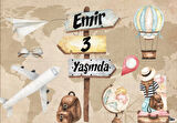 Seyehat Temalı Doğum Günü Afişi 50X70 cm
