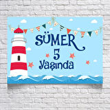 Deniz ve Deniz Feneri Doğum Günü Afişi 70X100 cm