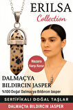 Sertifikalı Çivi Model Dalmaçya Taşı (Dalmatian Jasper) Kolye – Mutluluk Denge ve Koruma Taşı