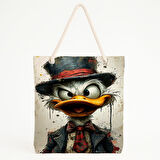 Zengin Ördek Baskılı Dinamik Karakter Temalı Plaj Çantası