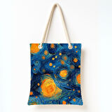 Yıldızlı Gece Esintili Omuz Çantası