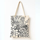 Sukulent İzleri Omuz Çantası