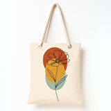 Toprak Tonunda Çiçek Omuz Çantası