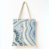 Akış Bahçesi Eskizi Omuz Çantası