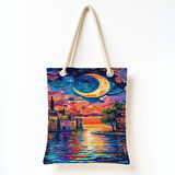 Hilalli Gece Rüyası Omuz Çantası