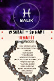 Sertifikalı Burç Taşı Balık Burcu Hematit Taşı Bileklik