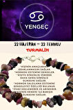 Sertifikalı Burç Taşı Yengeç Burcu Turmalin Taşı Bileklik