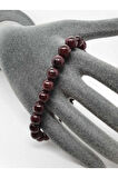 Lal (Garnet) Doğal Taş Bileklik 8 mm Orijinal Doğal Taş
