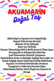 Tüp Şişelerde Kırık Doğal Taşlar (Akuamarin Taşı Delikli) 5x3cm Büyük Boy