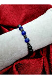Lapis Lazuli & Hematit & Oniks Doğal Taş Bileklik