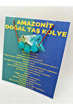 Amazonit Doğal Taş Kolye Ayarlanabilir Orijinal Doğal Taş Çok Fonksiyonlu Kolye