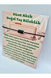 Doğal Taş Hint Akik Taşı Bileklik