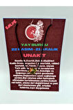 Sertifikalı Yay Burcu Unakit Taşı Doğal Taş Kolye