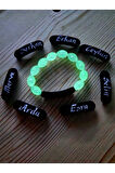 Kedi Gözü Fosforlu Çocuk Bileklik Karanlıkla Parlar