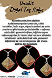 Unakit Doğal Taş Kolye Piramit Özel Kesim AAA Kalite