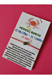 Yengeç Burcu Zümrüt Doğal Taşlı İp Burç Bilekliği