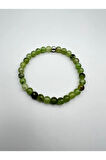 Prehnite Doğal Taş Bileklik 6 mm